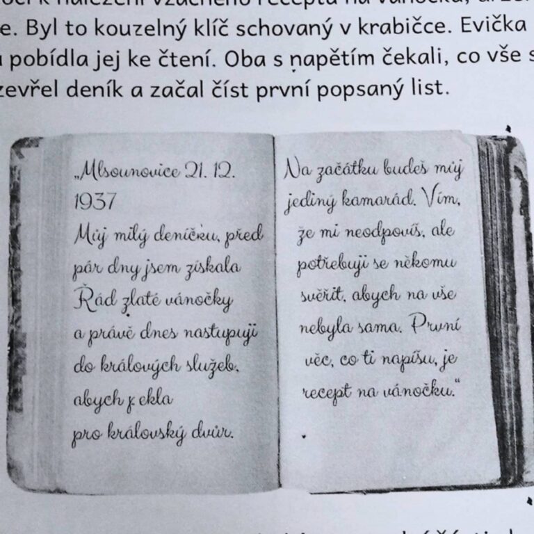 PDF adventní kalendář vytištěný doma na papíře A4