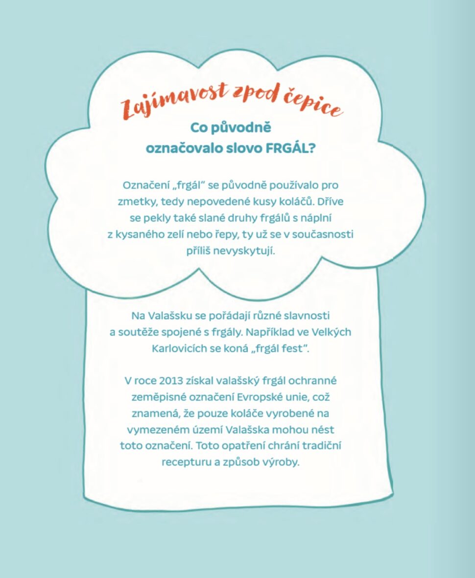Ukázka textu z&nbsp;dětské knížky Kuchařská pohádka
